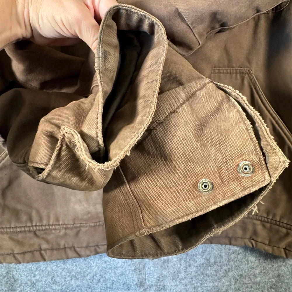 Vtg Walls Zero Zone Work Jacket‎ Mens 2XL Regular Brown Quilted Barn Coat Canvas